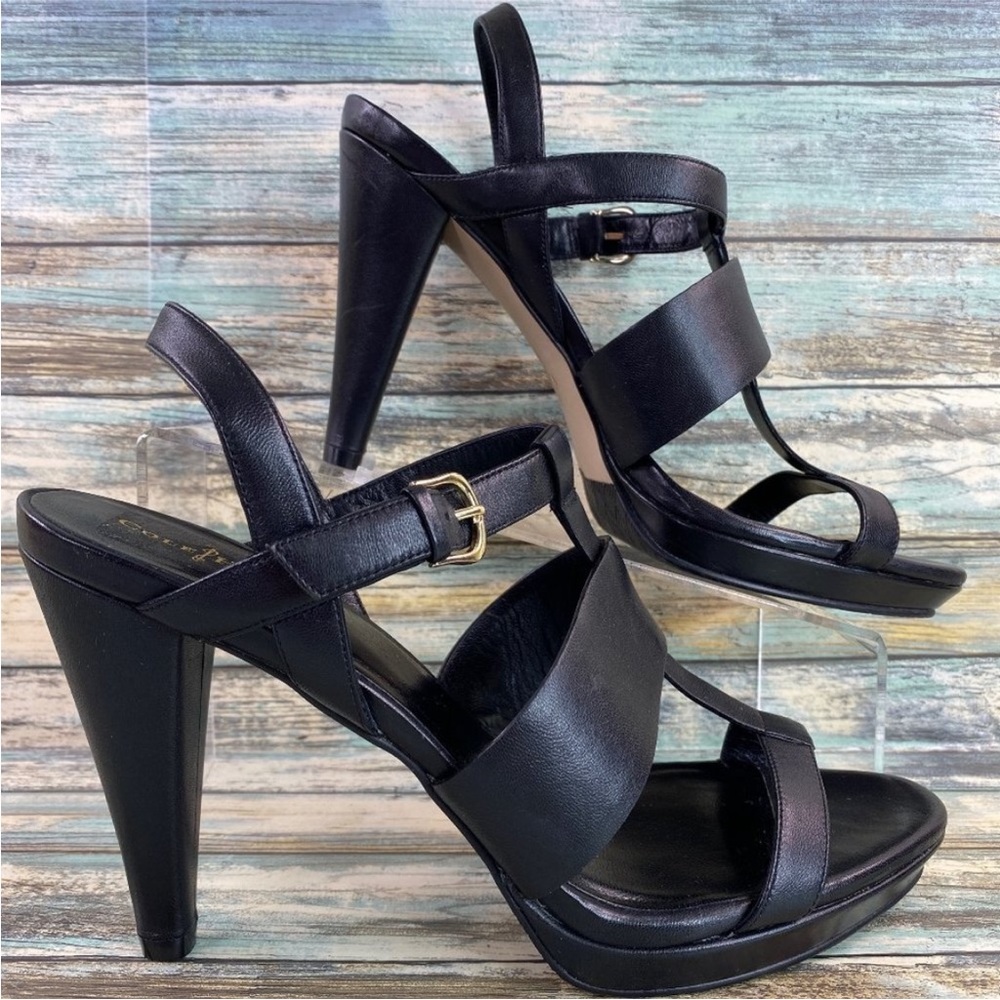 Cole Haan Elegant Black Strappy Heels